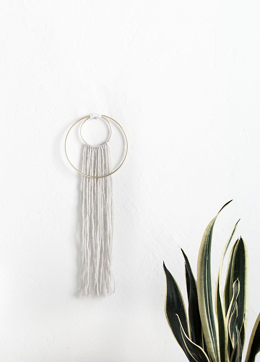 Diy Double Ring Wall Hanging – Homey Oh My In Current Rings Wall Décor (View 14 of 20)