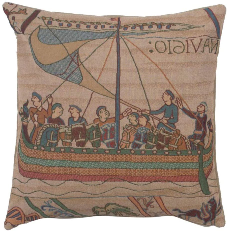 Favorite Blended Fabric Bayeux William Troops Wall Hangings Inside Amazon: Charlotte Home Furnishings Inc. 'bayeux The Boat (Photo 3 of 20)
