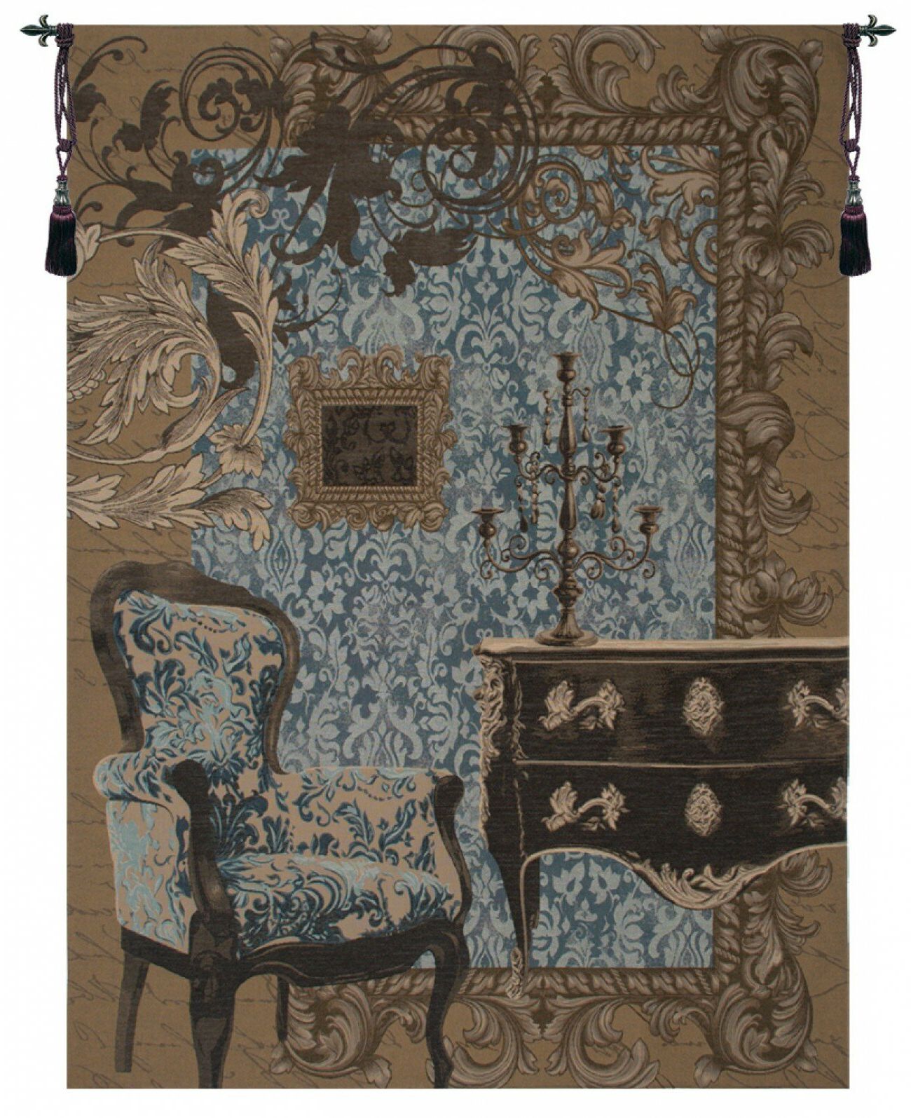 Favorite Blended Fabric Chateau Bellevue European Tapestries Pertaining To Mobilier Louis Xvi European Tapestry (View 8 of 20)