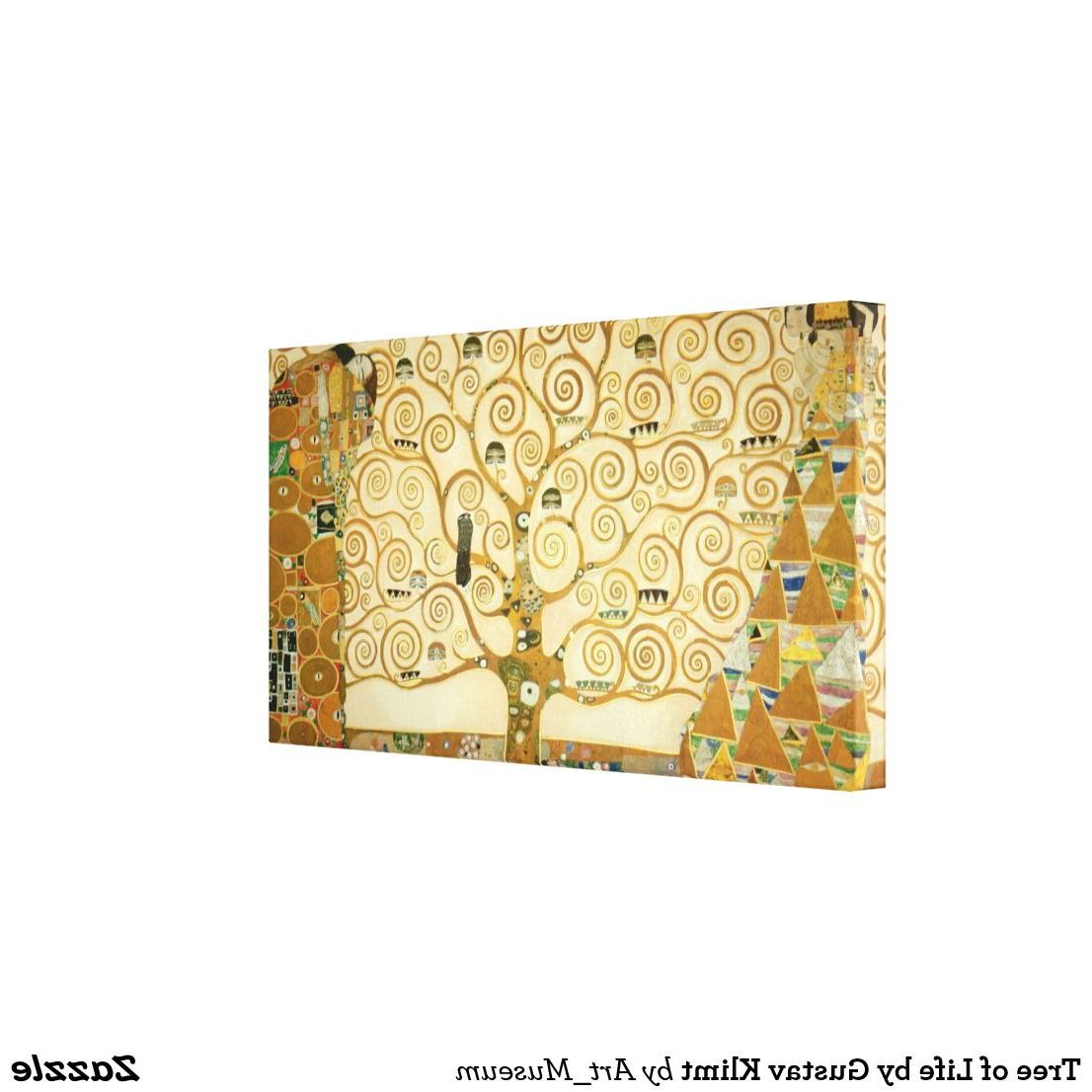 Favorite Blended Fabric Klimt Tree Of Life Wall Hangings Inside Tree Of Lifegustav Klimt Canvas Print (View 15 of 20)