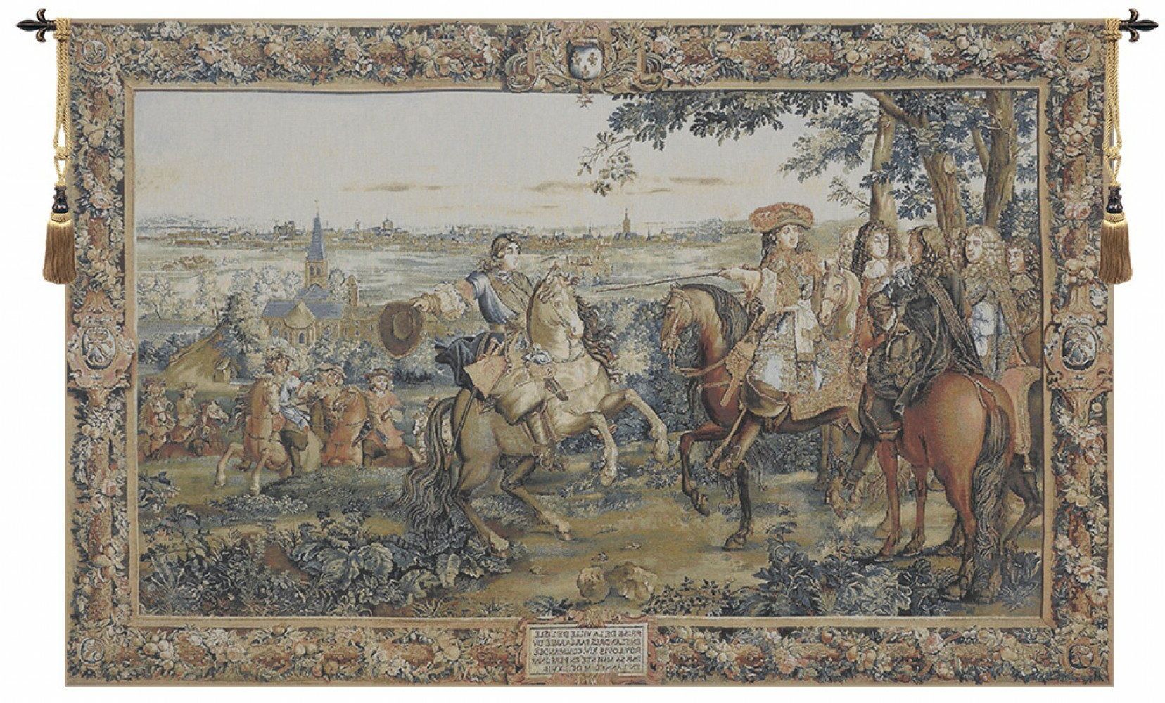 Louis Xivcharles Le Brun Tapestry Within Latest Blended Fabric Chateau Bellevue European Tapestries (View 6 of 20)