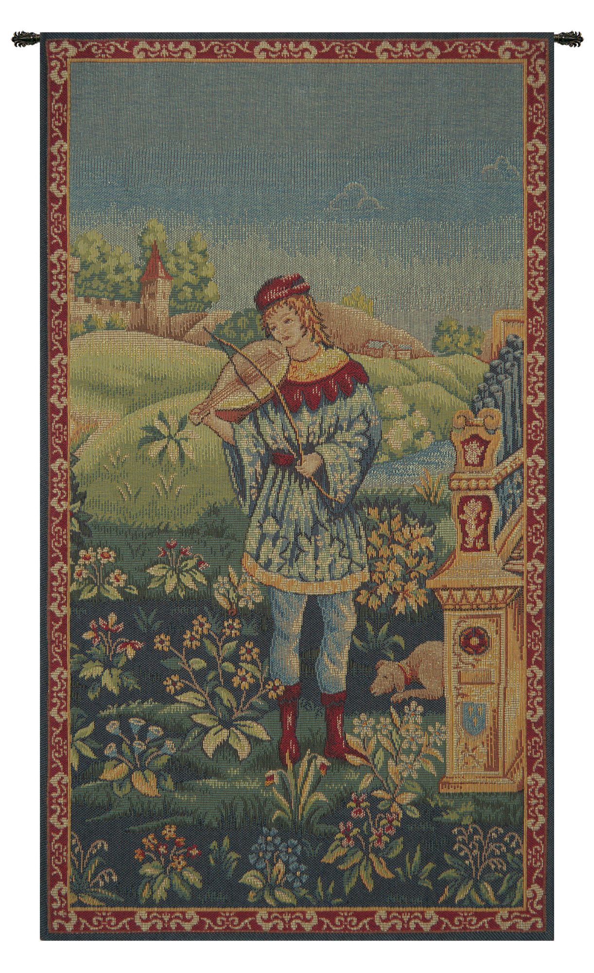 Most Popular Blended Fabric The Pomona Wall Hangings Pertaining To Blended Fabric Le Troubadour Tapestry (View 1 of 20)