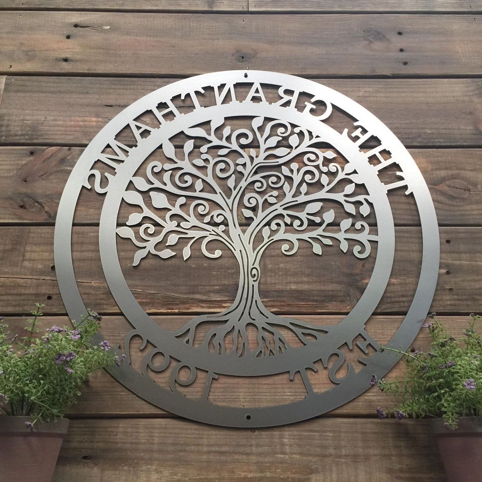 Most Popular Handcrafted Metal Wall Décor In Loving Tree Of Life Wall Art (View 8 of 20)