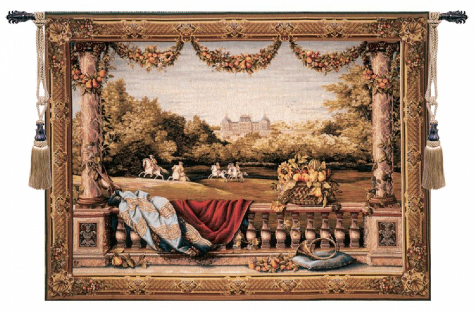 Most Recently Released Chateau Bellevue European Tapestry Throughout Blended Fabric Chateau Bellevue European Tapestries (View 1 of 20)