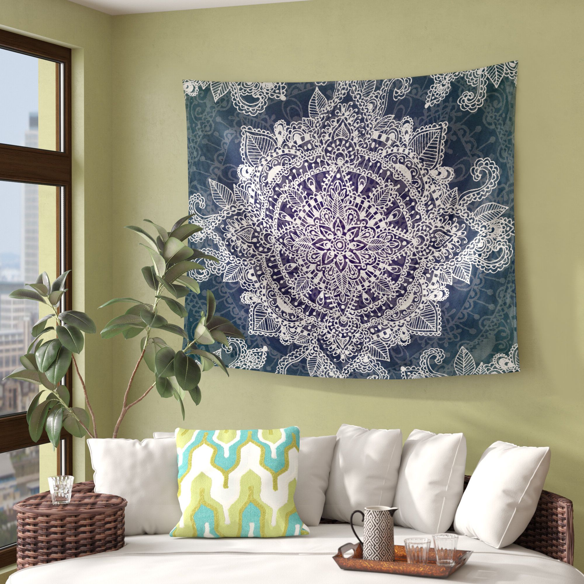 Most Recently Released Gray & Yellow Tapestries You'll Love In  (View 11 of 20)