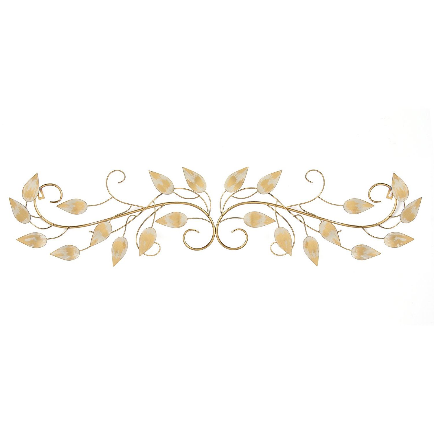 Stratton Home Decor Brushed Gold Over The Door Scroll Wall Decor –  Walmart Regarding Latest Brushed Pearl Over The Door Wall Décor (View 9 of 20)