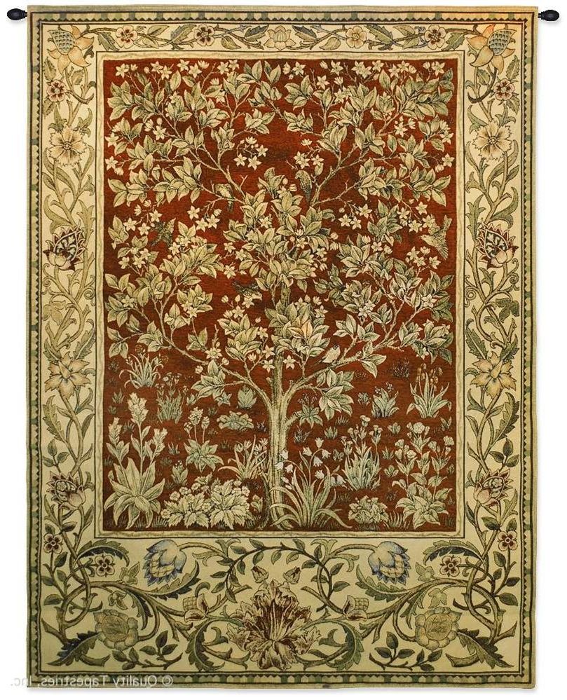 20 Ideas of Blended Fabric Tree of Life, William Morris Wall Hangings