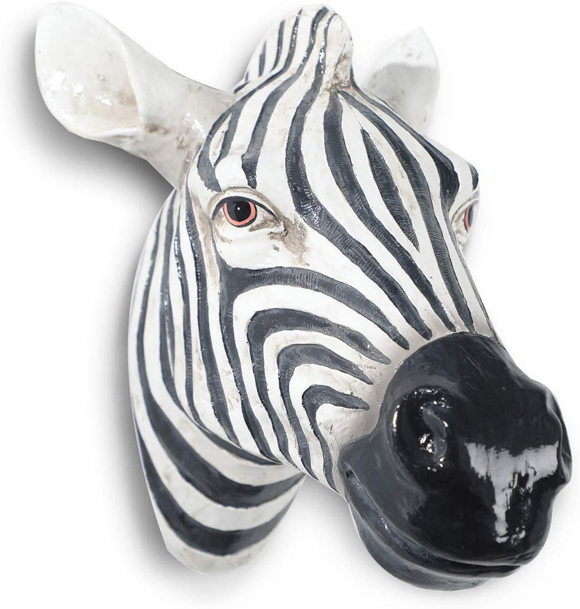 Well Known Polyresin Faux Zebra Head Wall Hanging, Handmade Wall Charmers For Farm  House, Animal Head Home & Garden Décor Within Animal Mask Of The Savannah Zebra Wall Décor (View 11 of 20)