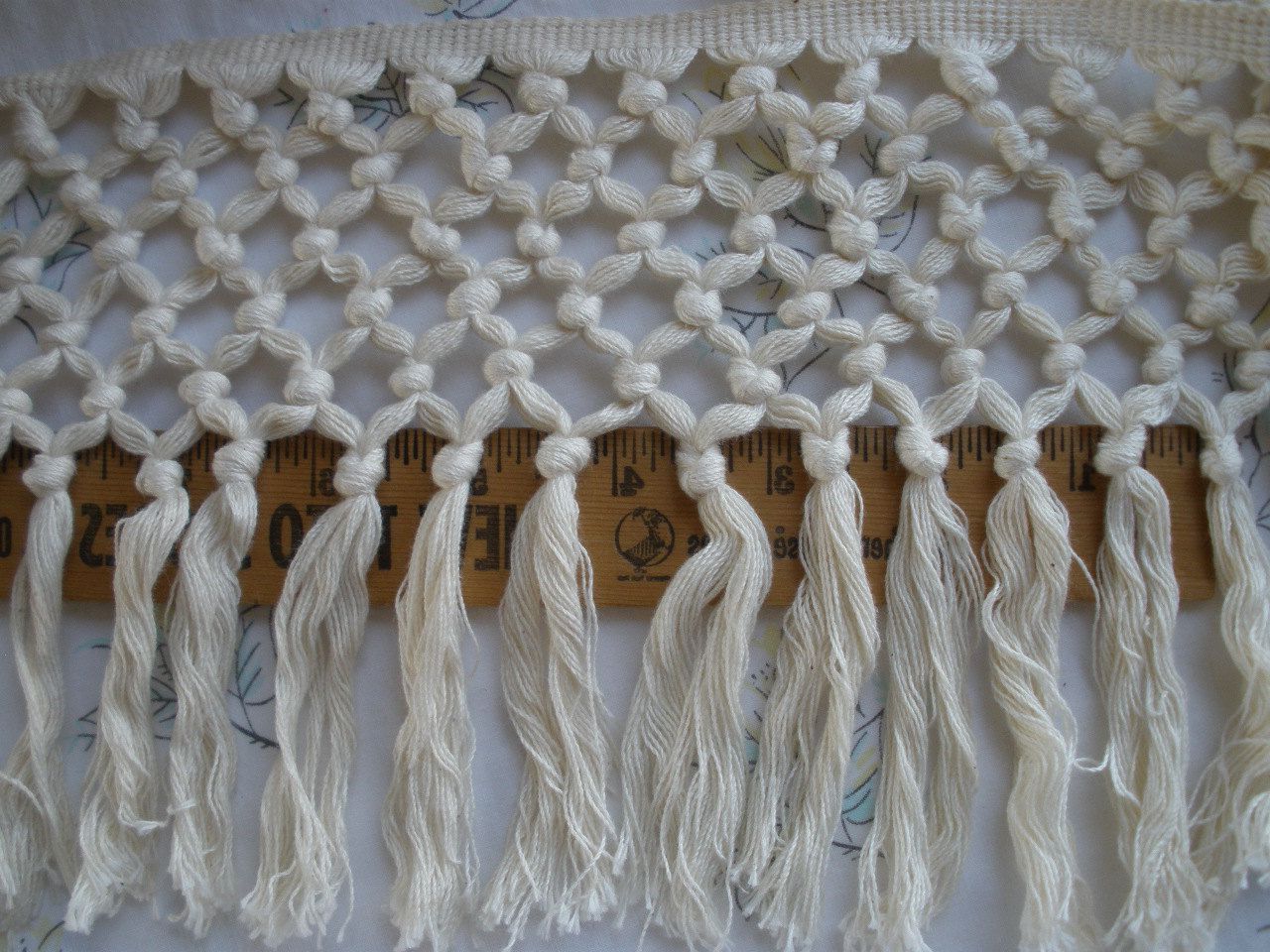 Widely Used Blended Fabric Fringed Design Woven With Rod Intended For Boho Macrame Fringe Trim 6 Wide Cotton Blend Knotted (View 5 of 20)
