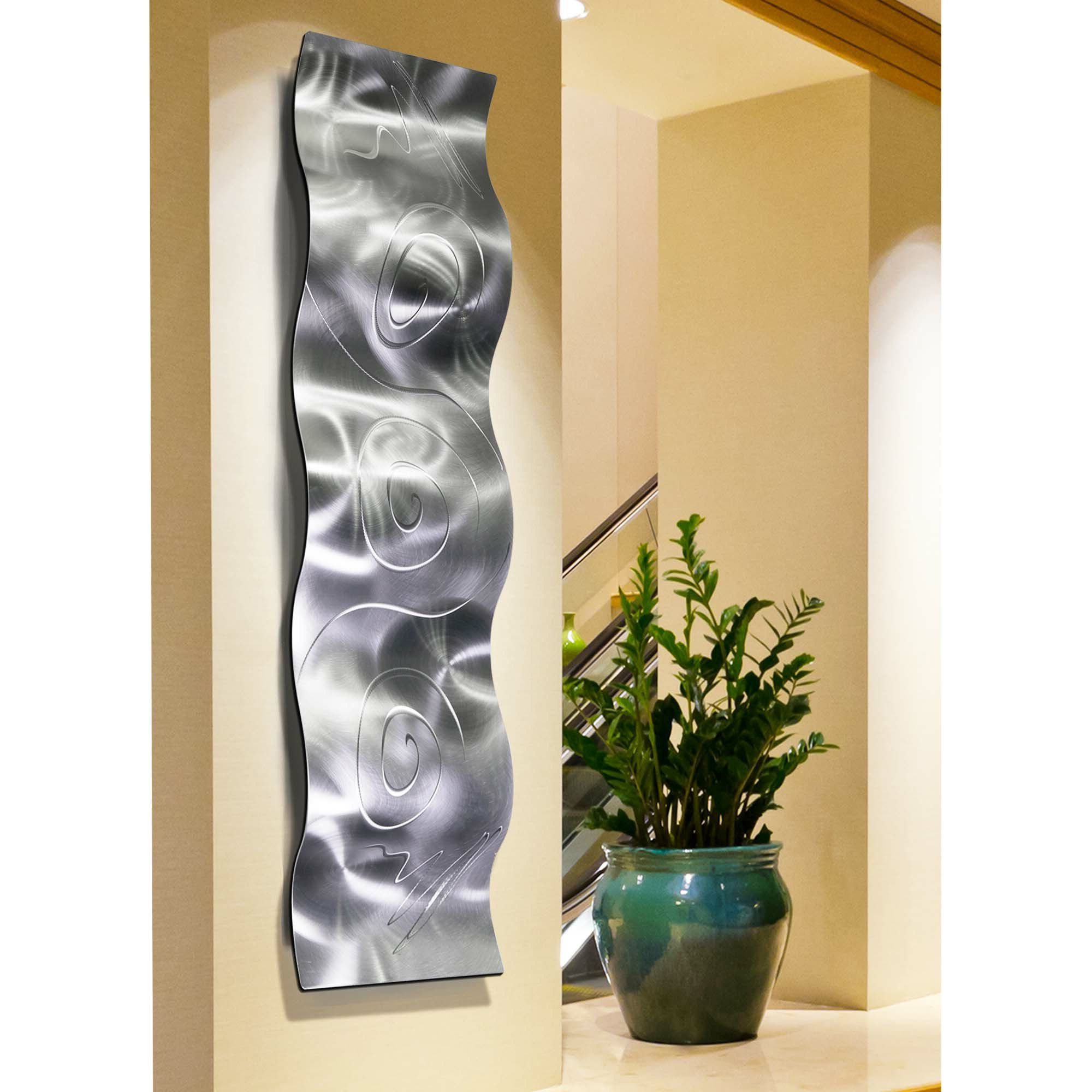 Widely Used Strategy Rectangle Wall Décor By Orren Ellis With Wave Metal Wall Décor (View 6 of 20)