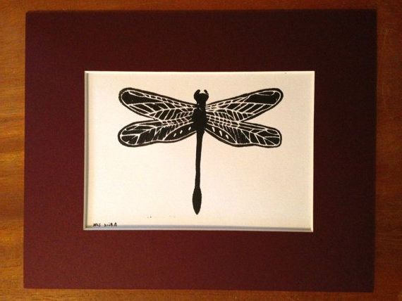 2017 Dragon Tree Framed Art Prints Inside Dragonfly Print In Matte Frame Black With Burgundy (View 9 of 20)