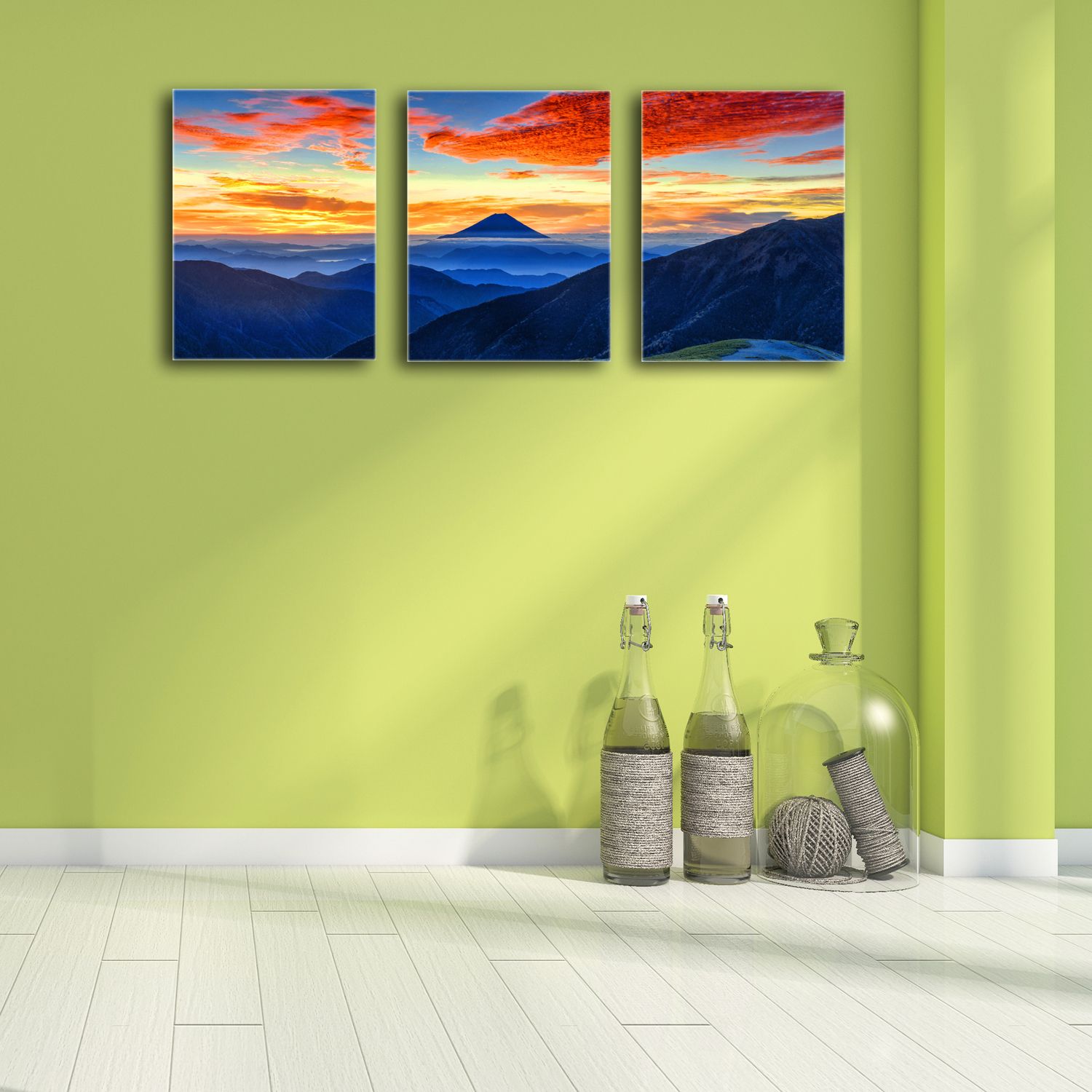 3 Panels 30x40cm Modern Home Office Wall Art Canvas In Best And Newest Natural Framed Art Prints (View 5 of 20)