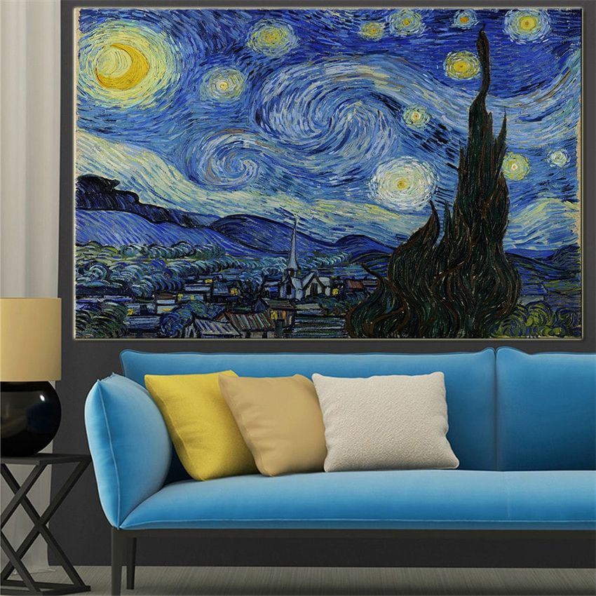 Aliexpress : Buy Extra Sizes Wall Art Prints Fine Art Intended For Well Known Night Wall Art (View 14 of 20)