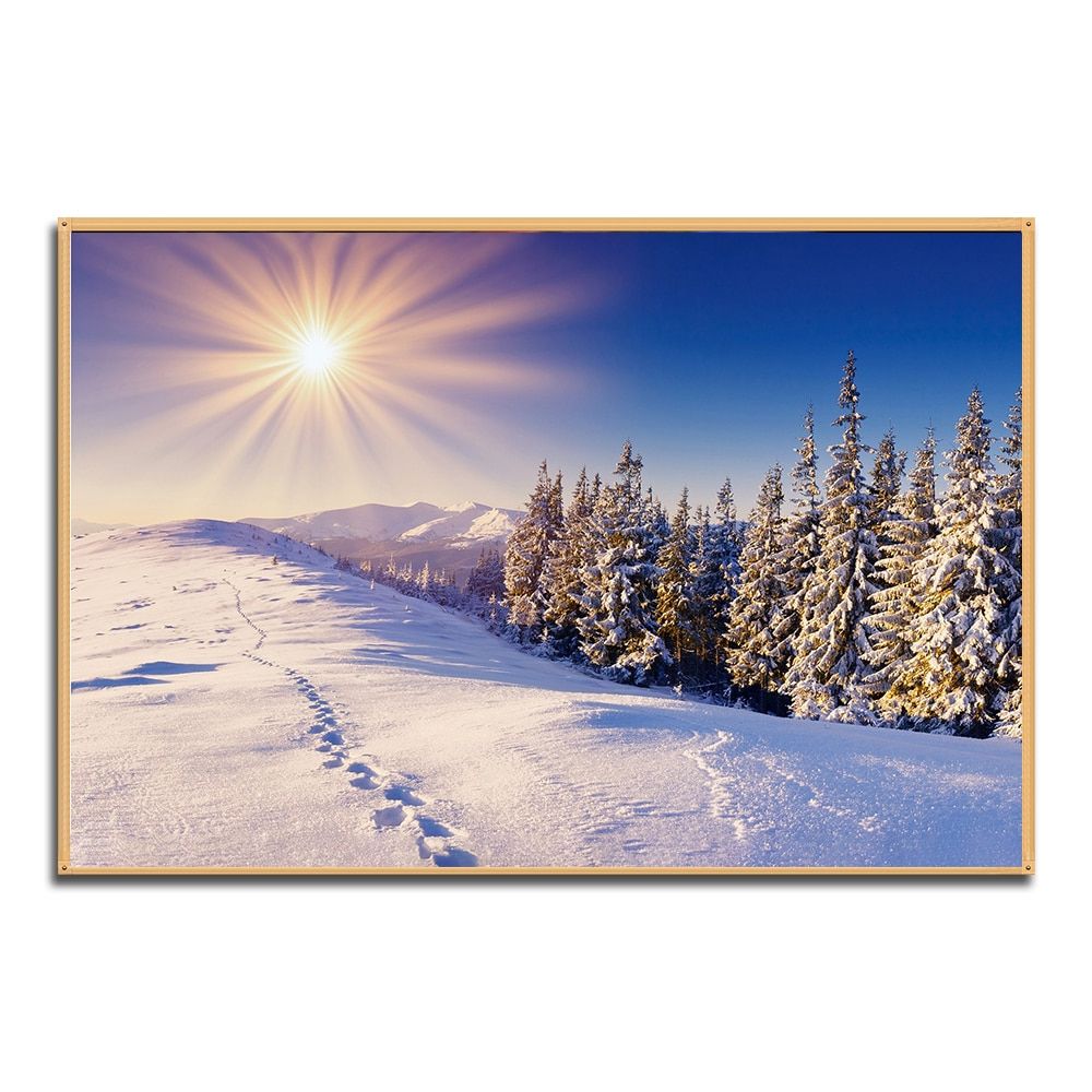 Aliexpress : Buy Winter Sunrise Sunset Wall Art Within Well Liked Sunset Wall Art (View 19 of 20)