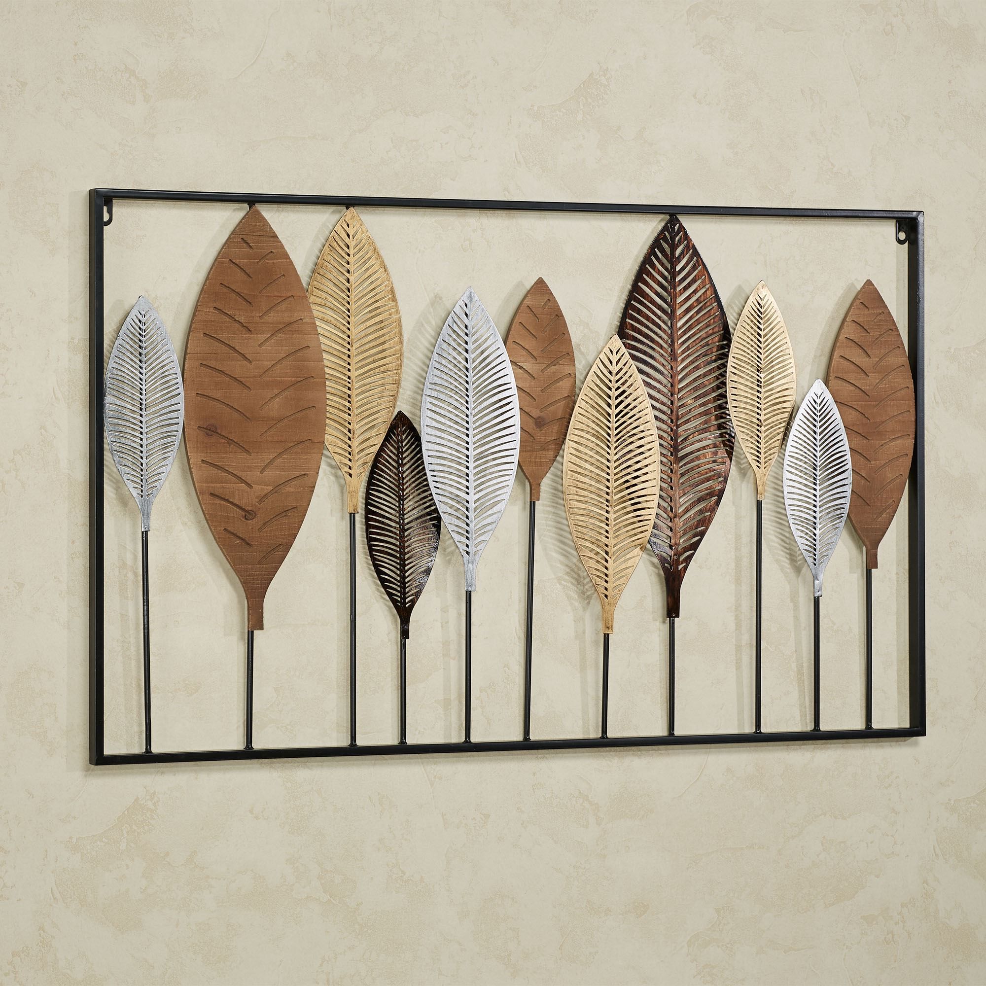 Best And Newest Fall Into Line Leaves Wood And Metal Wall Art Intended For Line Art Wall Art (View 10 of 20)