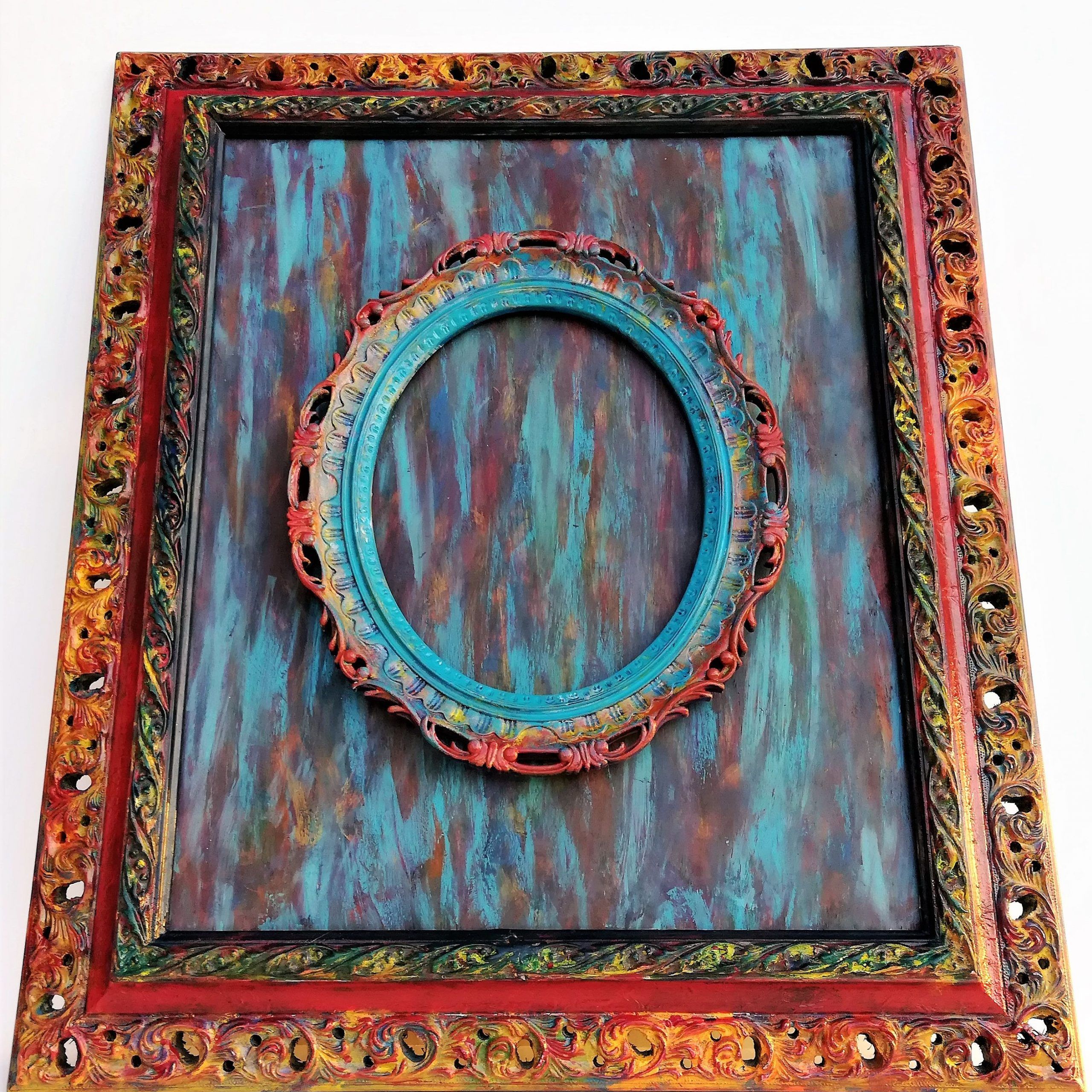 Best And Newest Ornate Style Wall Frame, Wall Hanging, Vintage Decor, Wall For Elegant Wood Wall Art (View 19 of 20)