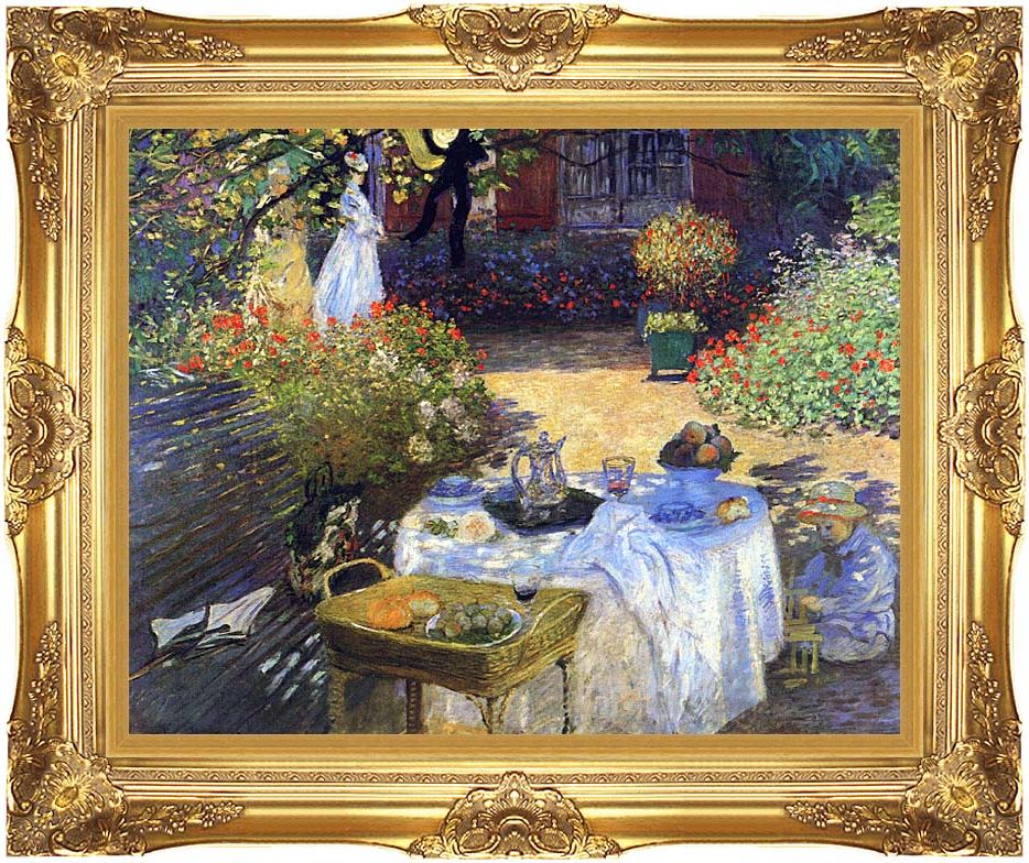 Children Framed Art Prints Throughout Most Popular Claude Monet Le Dejeuner 11x14 Framed Art – Canvas Giclee (View 3 of 20)