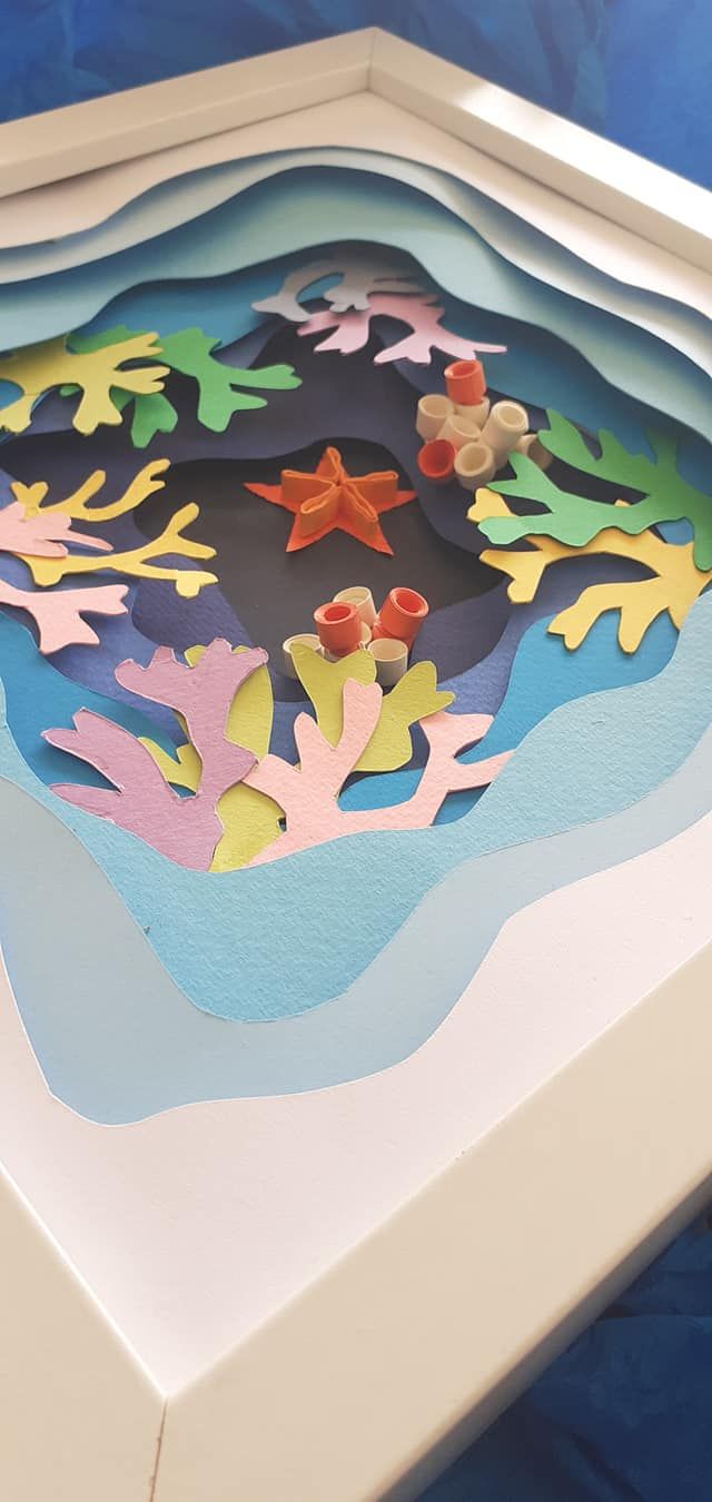 Children Framed Art Prints With Most Recently Released Sea Star – Layered Paper Art, 3d Paper Art, Wall Art, Box (View 13 of 20)
