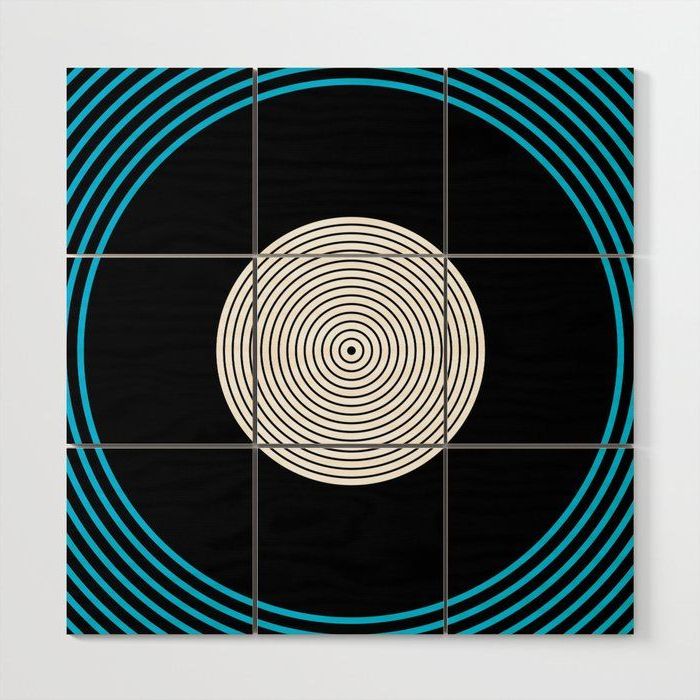 Colour Pop Circles – Turquoise Wood Wall Artlaec Pertaining To Most Recently Released Pop Art Wood Wall Art (View 6 of 20)