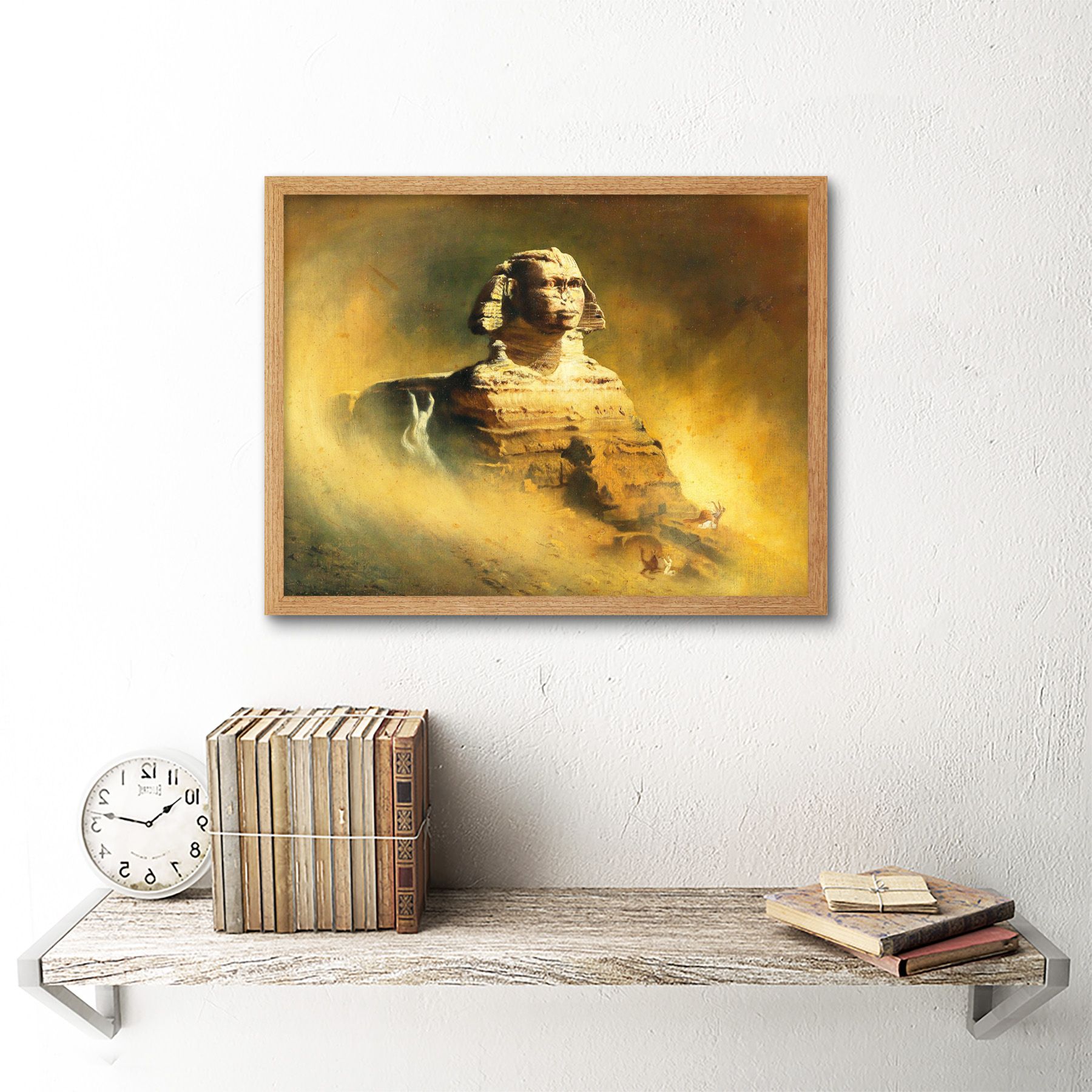 Diefenbach Sphinx Egypt Painting Wall Art Print Framed Pertaining To Most Popular Spinx Wall Art (View 1 of 20)