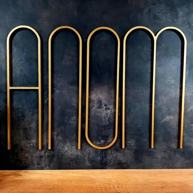 Elegant Wood Wall Art For Most Recently Released Large Wooden Letters For Wall Mid Century Modern Decor (View 18 of 20)