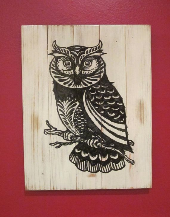 Elegant Wood Wall Art With Most Recently Released Detailed Elegant Owl Wooden Hanging Art Distress (View 11 of 20)