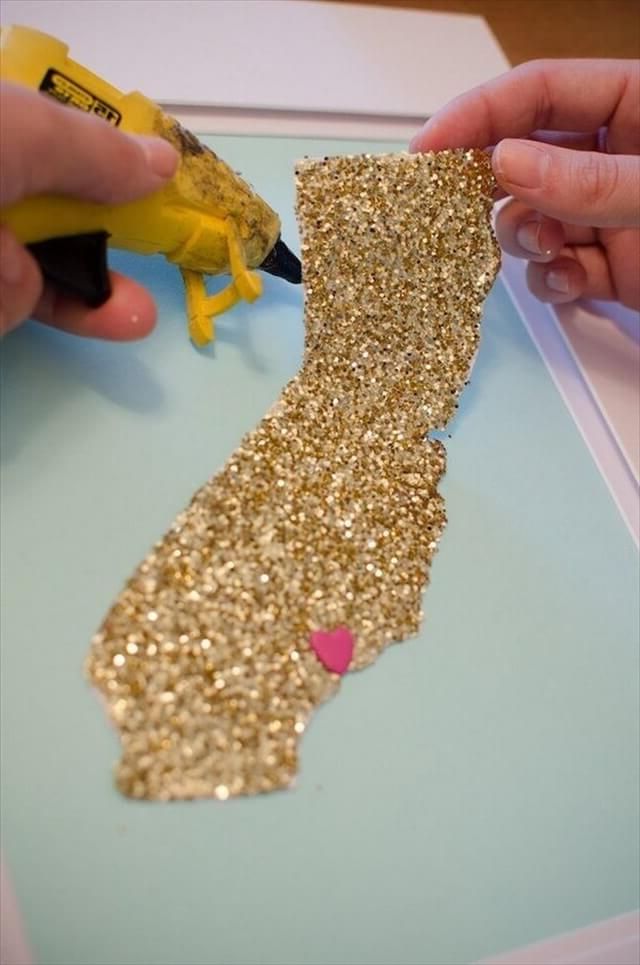 Fashionable Glitter Wall Art Throughout 16 Diy Awesome Wall Art Ideas (View 9 of 20)