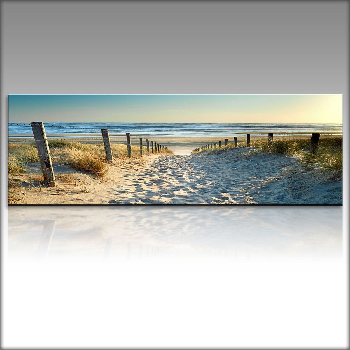 Fashionable Mrosaa Ocean Beach Nature Landscape Canvas Print Wall Art With Landscape Wall Art (View 6 of 20)