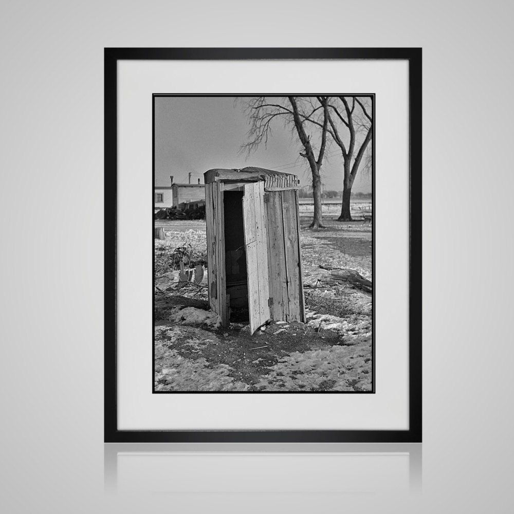 Favorite Monochrome Framed Art Prints Within Bathroom Wall Art Matted And Framed Vintage Outhouse Photo (View 2 of 20)