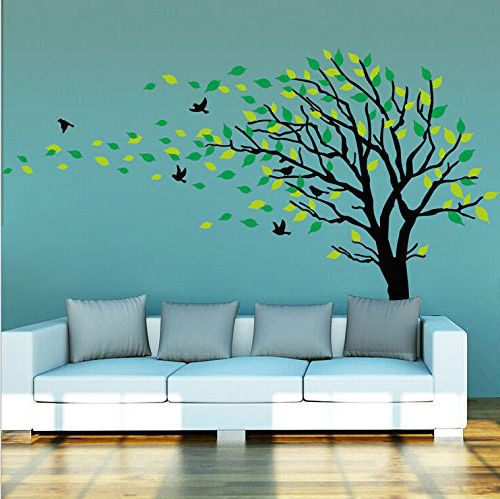 Favorite Stripes Wall Art Inside 20+ Beautiful Trees & Branches Vinyl Wall Decals / Wall (View 6 of 20)