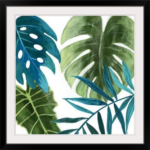 Favorite Tropical Framed Art Prints Intended For 'tropical Leaves I' Asia Jensen Painting Print In  (View 19 of 20)