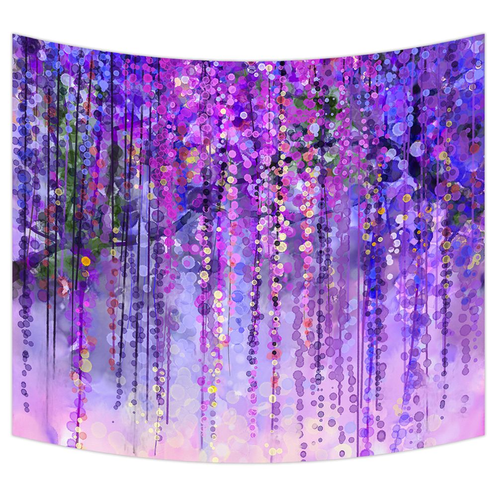 Flowers Wall Art In Best And Newest Ykcg Wisteria Flowers Tree Purple Violet Floral Wall (View 14 of 20)