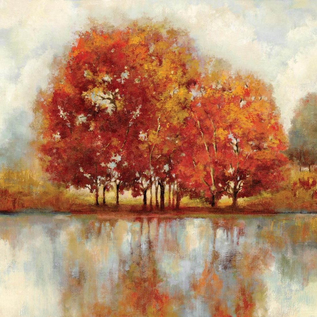Friends Autumn Trees Fall Landscape Print Wall Art In Well Known Landscape Framed Art Prints (View 6 of 20)