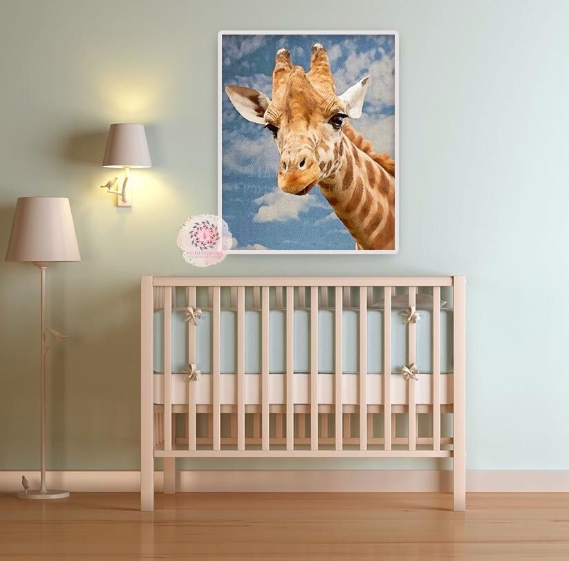 Giraffe African Safari Wall Art Print Baby Nursery Zoo Throughout Fashionable Jungle Wall Art (View 5 of 20)
