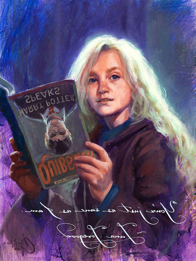 Harry Potter – Luna Lovegood Paintingchristopher Clark In Most Recently Released Luna Wood Wall Art (View 18 of 20)