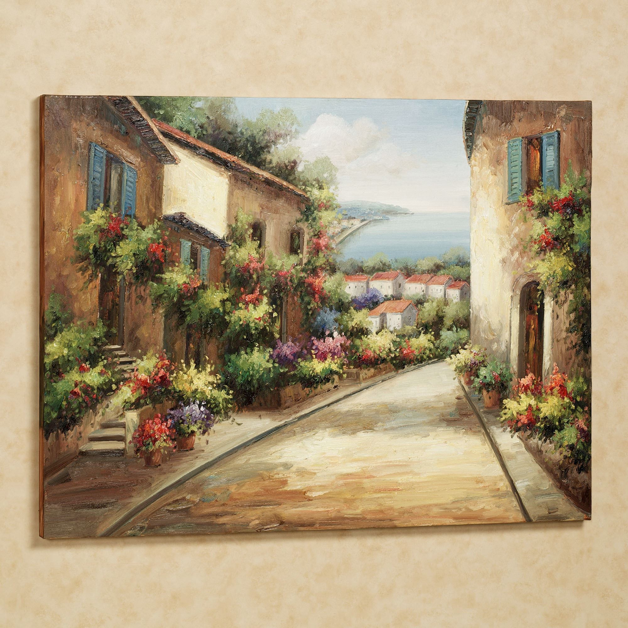 Italy Framed Art Prints With Regard To Popular Streets Of Tuscany Canvas Wall Art (View 10 of 20)