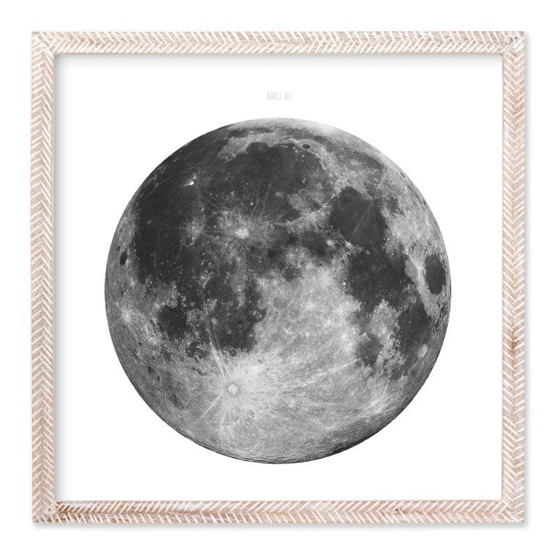 "la Luna" – Art Printkeri Chubb In Beautiful Frame Pertaining To Most Recent Luna Wood Wall Art (View 19 of 20)