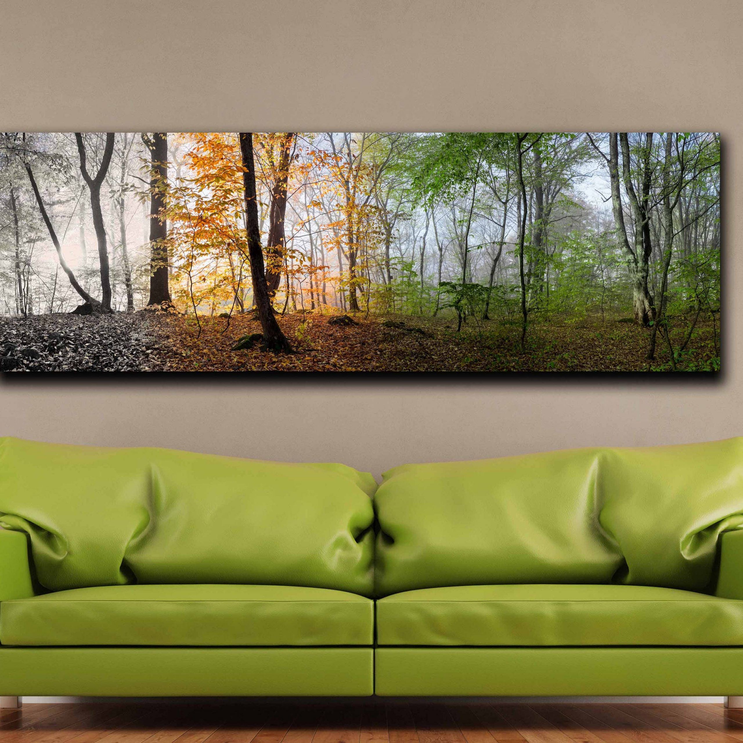 Landscape Wall Art With Regard To Latest Seasons Art,4 Season Wall Art,seasons Wall Art,landscape (View 17 of 20)