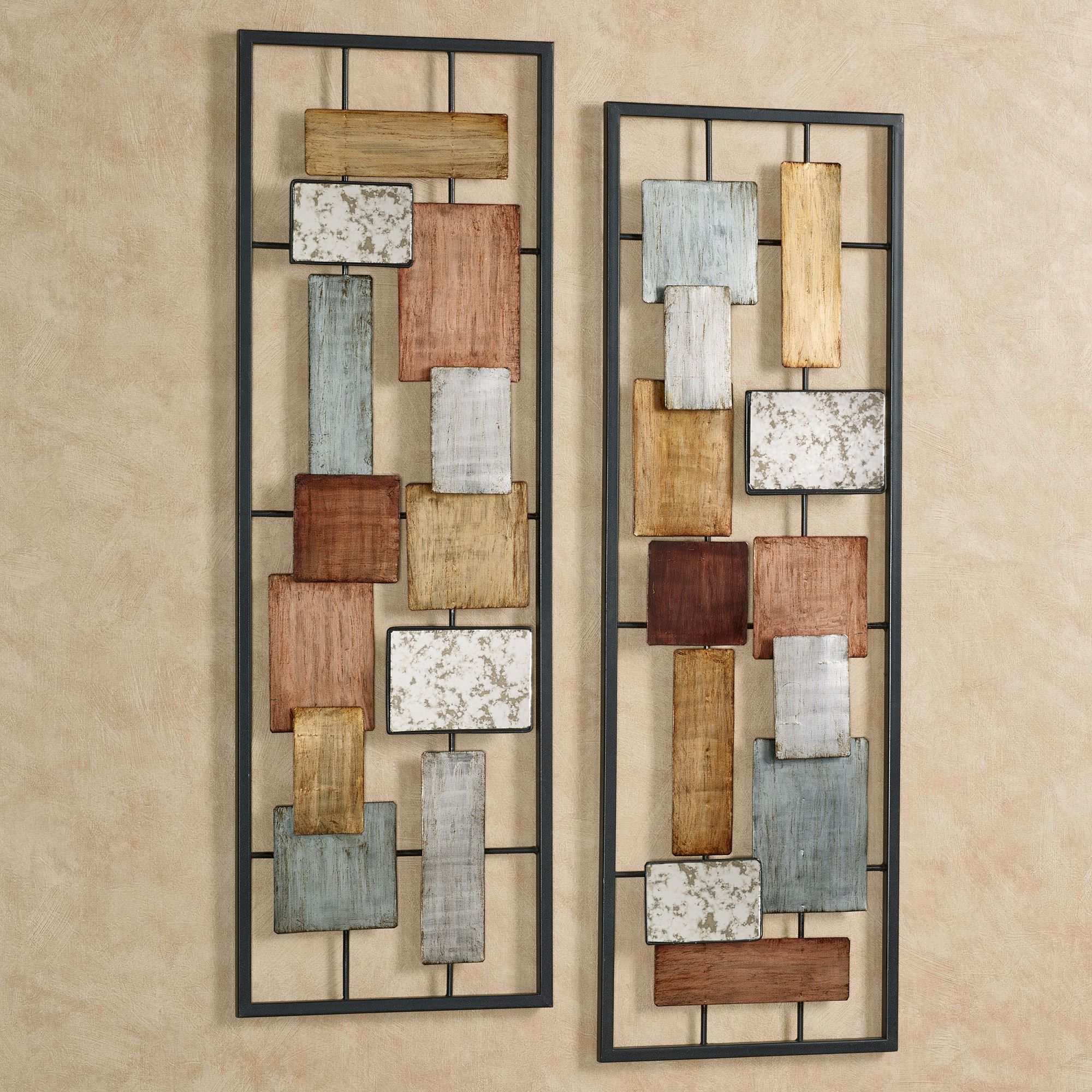 Latest Abstract Flow Wood Wall Art In Urban Overlay Modern Abstract Metal Wall Art Panel Set (View 19 of 20)