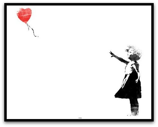 Latest Balloons Framed Art Prints Throughout Framed Banksy Print "red Balloon Girl": New Zealand Fine (View 2 of 20)