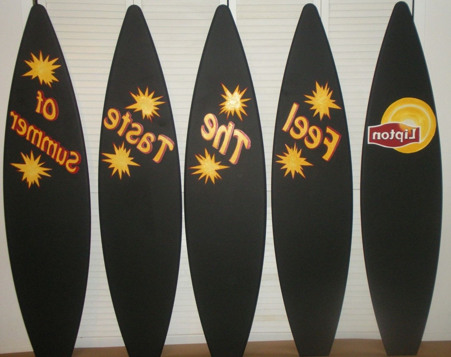 Latest Hand Made 5ft Surf Surfboard Wood Wall Decor Sign Pertaining To Surfing Wall Art (View 10 of 20)