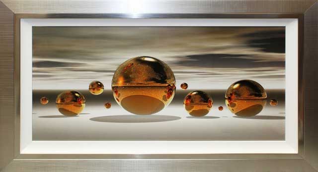 Liquid Wall Art In Well Known Golden Sphere – Liquid Art (122cm X 72cm) – Mia Stanza (View 12 of 20)