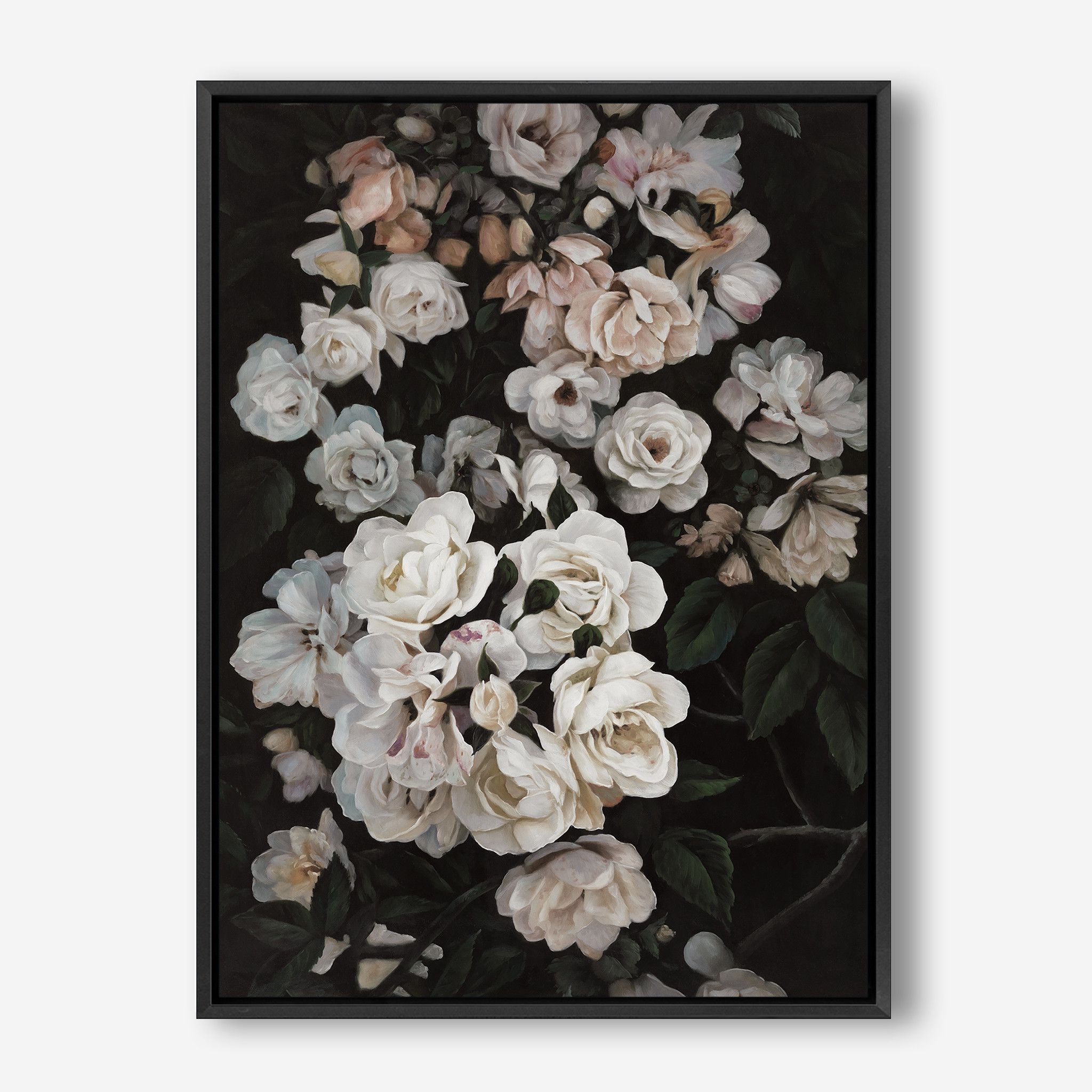'midnight Garden (lighter)' Canvas – The Print Emporium For Most Current Midnight Wall Art (View 7 of 20)