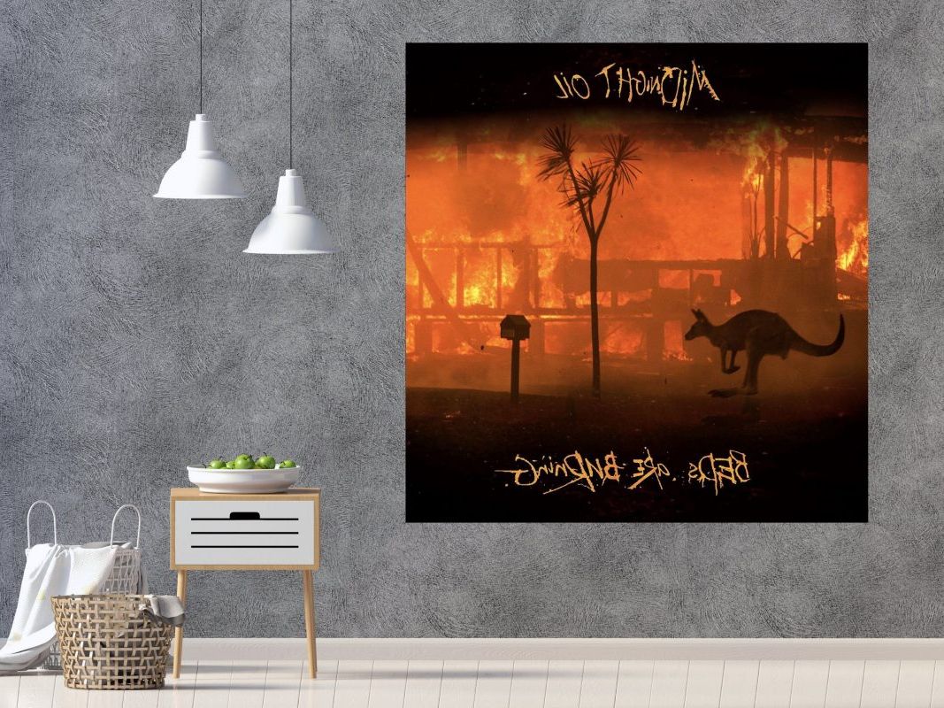 Midnight Oil Beds Are Burning Album Cover Music Art Print In Popular Midnight Wall Art (View 6 of 20)