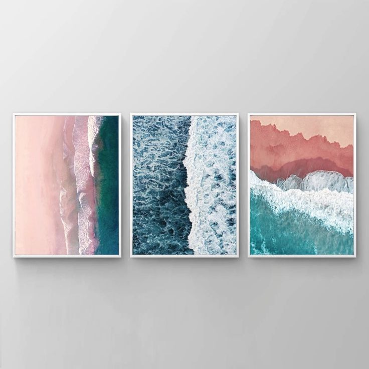 Most Current Sea Framed Wall Art (set Of 3), Beach Theme, Ocean Waves With Colorful Framed Art Prints (View 13 of 20)