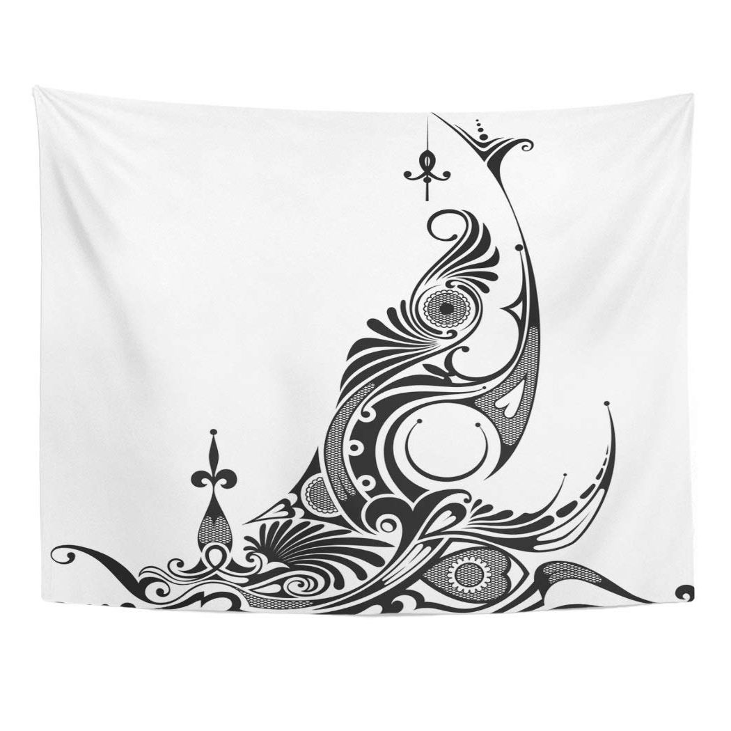 Most Current Swirl Wall Art Pertaining To Zealgned Maori Abstract Swirl Fantasy Tattoo Ornate (View 10 of 20)