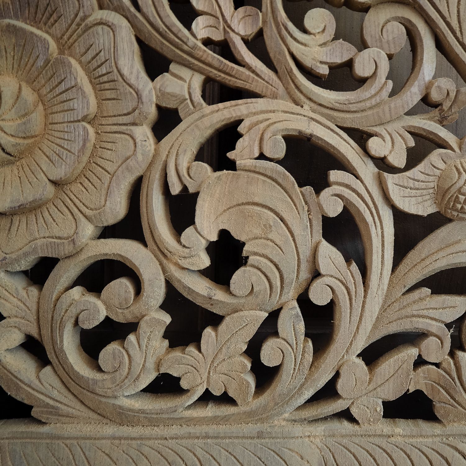 Most Recently Released Landscape Wood Wall Art Within Buy Carved Bed Panel Oriental Wall Art Decor, Carved Wood (View 8 of 20)