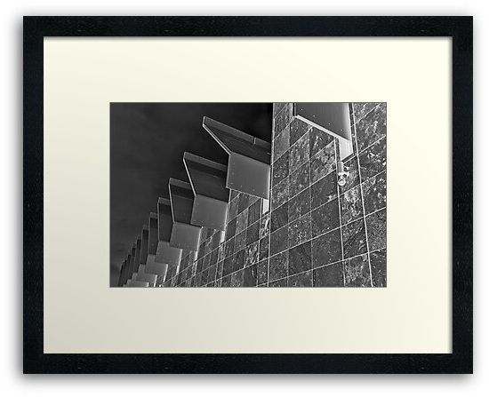 Most Up To Date Monochrome Framed Art Prints Within "black And White Abstract Of Lacma" Framed Art Print (View 8 of 20)