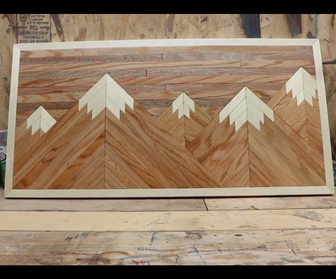 Mountains Wood Wall Art With Fashionable Wood Mountain Wall Decor (View 19 of 20)