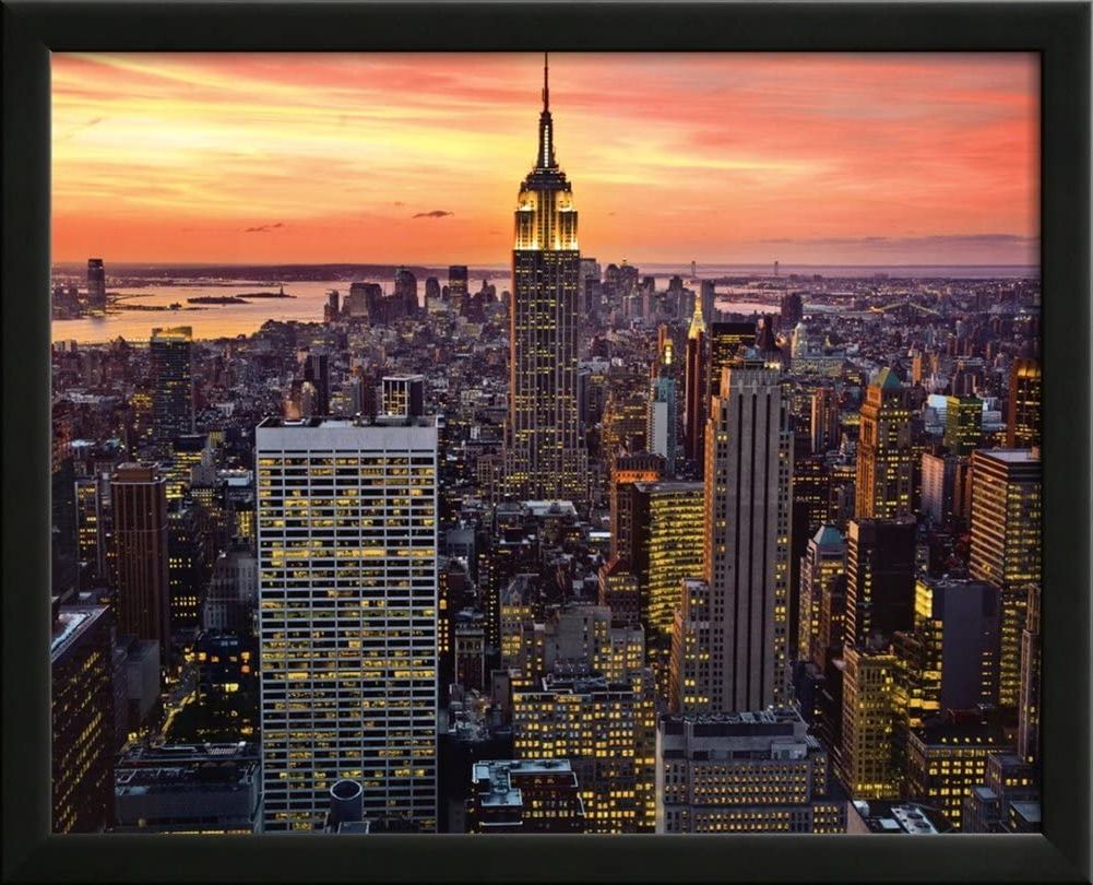 New York City Framed Art Prints Throughout Current Amazon: New York City (empire State Building, Sunset (View 2 of 20)